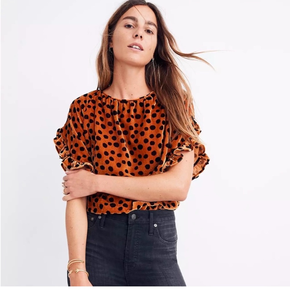 Madewell velvet top